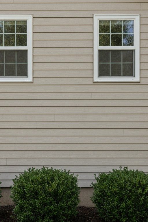 The same Spokane home's siding clean and bright after soft washing
